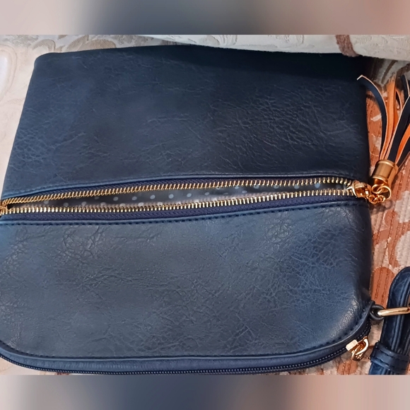 Crossbody Bag Navy Blue EUC - Picture 5 of 14